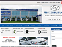 Tablet Screenshot of professionalhyundai.com